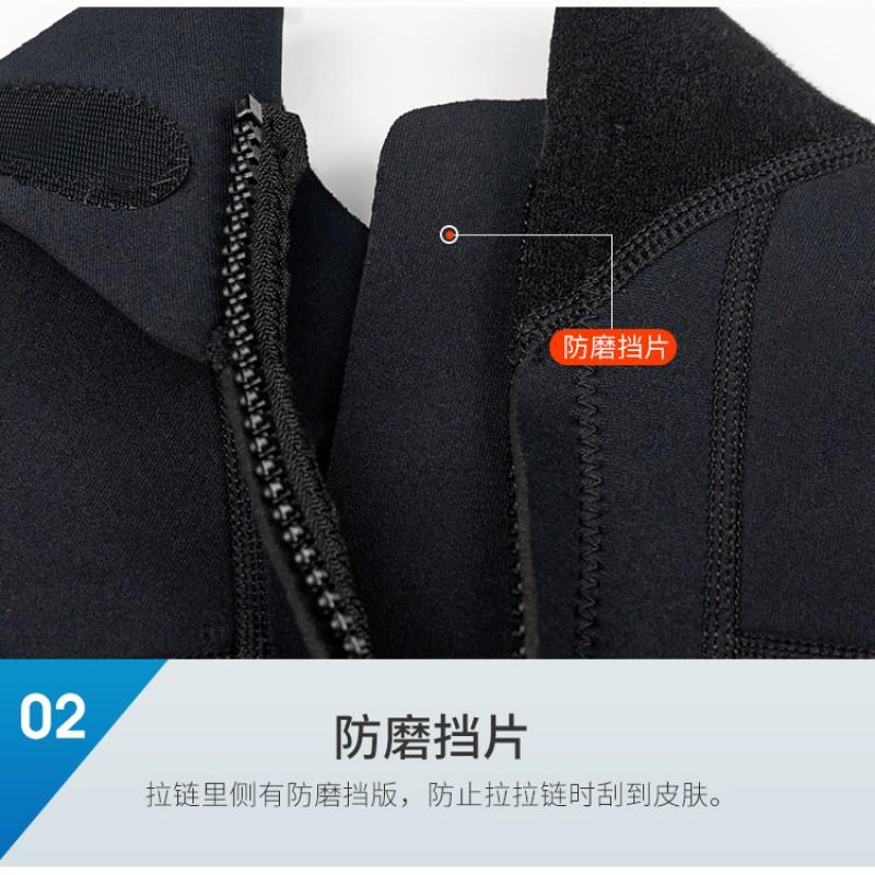 Diving Suit 3mm Long-sleeved One-piece Thermal Large Size Snorkeling Swimming Cold-proof Surfing