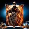 1pc Digital Print Nap Blanket, Cowboy Rider Blanket for Home Use, All Season Warmth, Christmas and Valentine's Day Gift Blanket