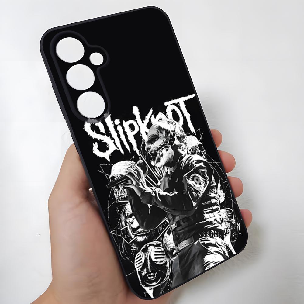 S-Slipknot Popular Band Phone Case For Samsung S26 Ultra S25 Edge Ultra S23 S22 S21 S20 Ultra Plus S24 Fe Glass Cover