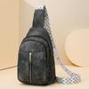 Women's New Versatile Simple and High-end Double-layer Casual Travel Shoulder Bag Simple Crossbody Bag Chest Bag