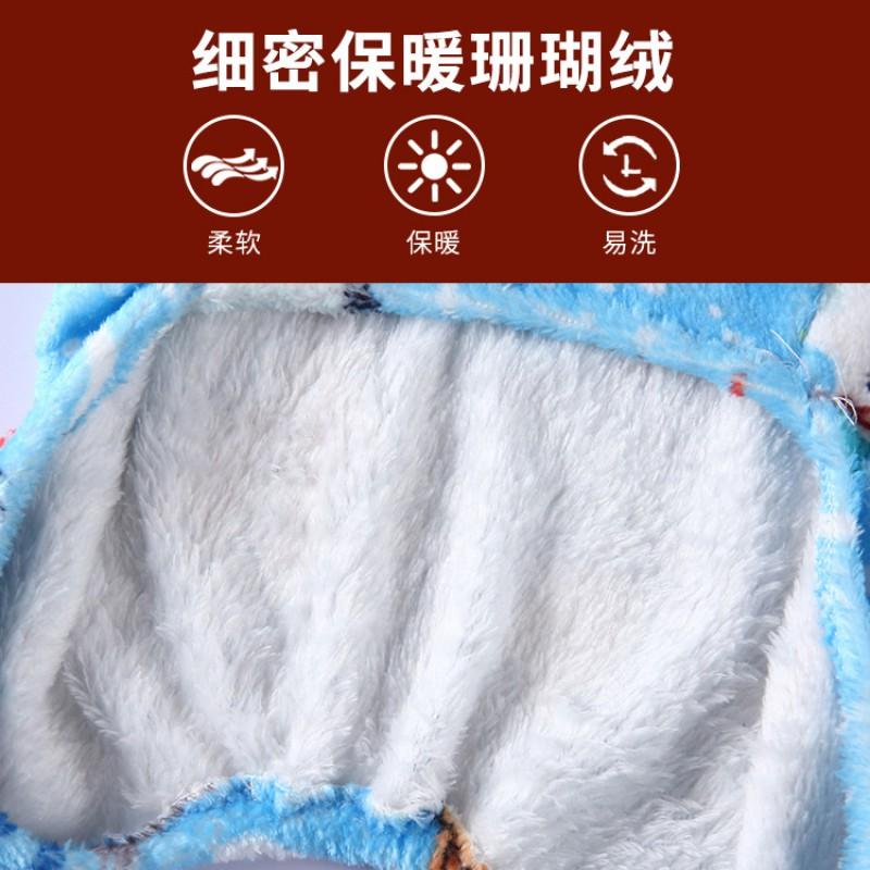 Dog Four-legged Clothes Soft Warm Pet Pajamas Winter Homewear Small Medium Dogs