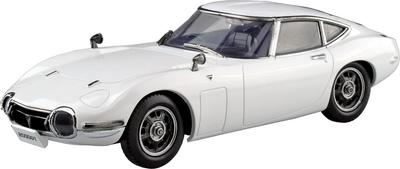 Aoshima Bunka Kyozai Rakupla Snap Kit Toyota 2000GT Pegasus Белая пластиковая модель 1/32 No.06-PW Предварительно окрашенная (Автомобиль)