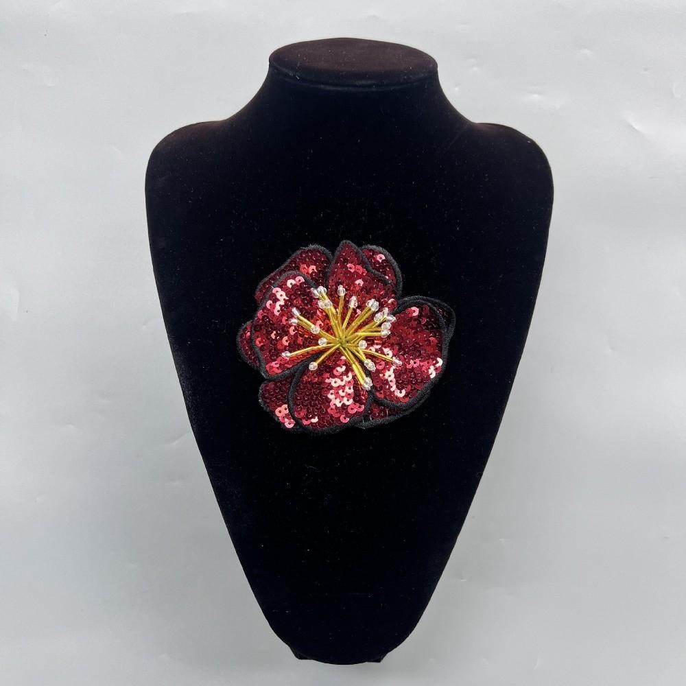 Colorful Sequins Sew On Patch Large Size Repair Hole Applique Flower Applique Auxiliary Material