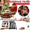 Hanging Christmas Train Set With Light//Sound/Music, Toy Train Set Around Under The Christmas Tree, Christmas Toys Gift With Claus, Christmas Tree Tr