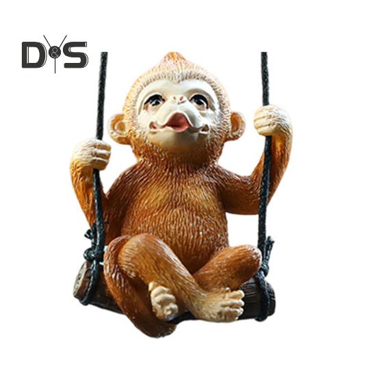 Креативный автомобильный кулон с милым животным, зеркало заднего вида, подвесной орнамент, новинка, автомобильный кулон для забавного облегчения