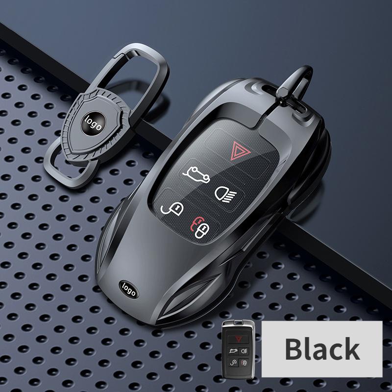 For Jaguar XE XF F-PACE F-TYPE Zinc Alloy Silver/Black Car Key Protection Shell Cartoon Smart Remote Key Cover Car Accessories
