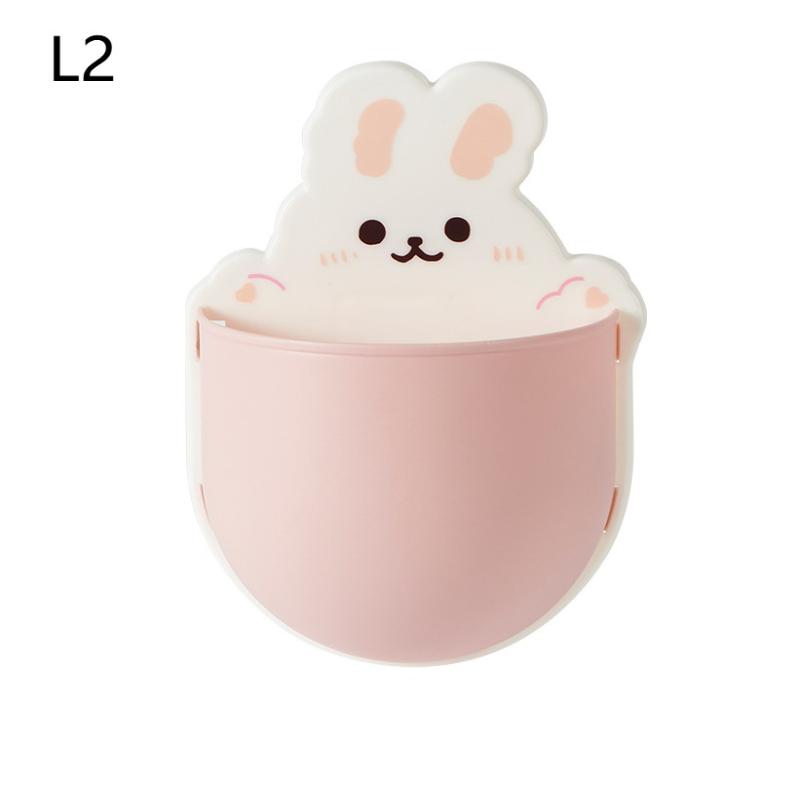 Настенная мыльница, мультяшный самоклеящийся настенный держатель для ручек, хранение для письма маркерами, настольное хранение, милый