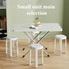 Foldable Table Foldable Camping Tables Household and Silent Utility Dining Table Anti Slip Outdoors Portable Rectangular Shape