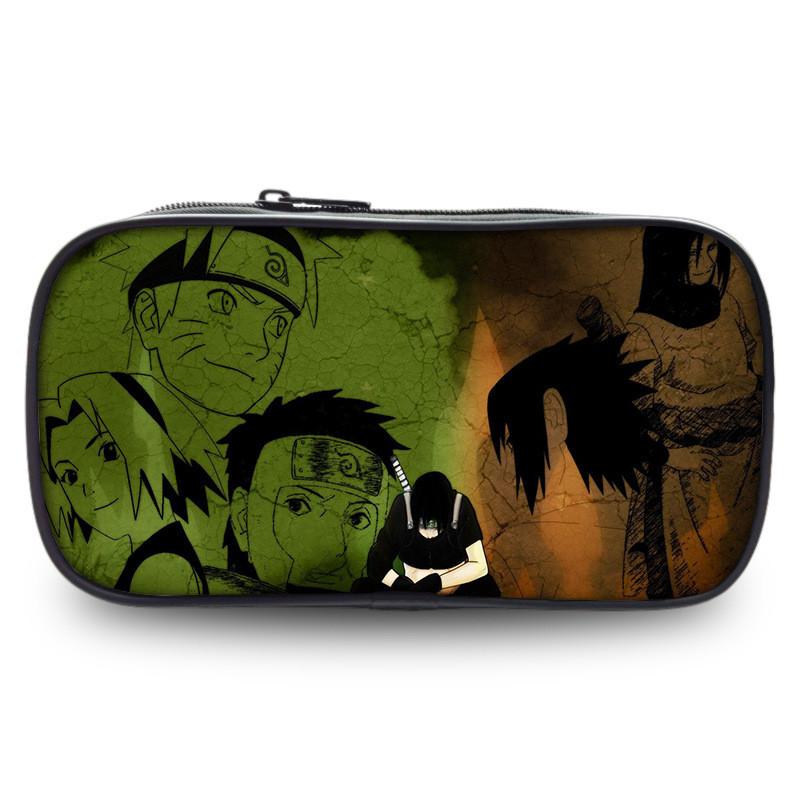 Themed Anime Naruto Printed Student Single Layer Stationery Storage Bag Pencil
