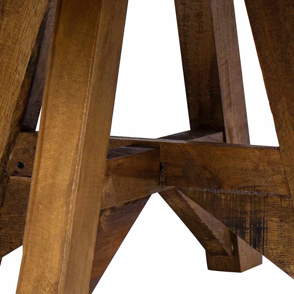 Coffee Table Solid Reclaimed Wood 60 x 45 cm White