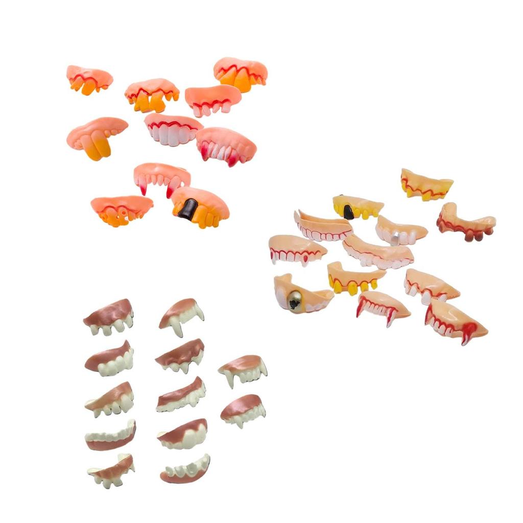 Поддельные зубы на Хэллоуин, передние зубы на Хэллоуин, забавные поддельные зубы, украшение для сценического выступления, вечеринки, маскарада на Хэллоуин