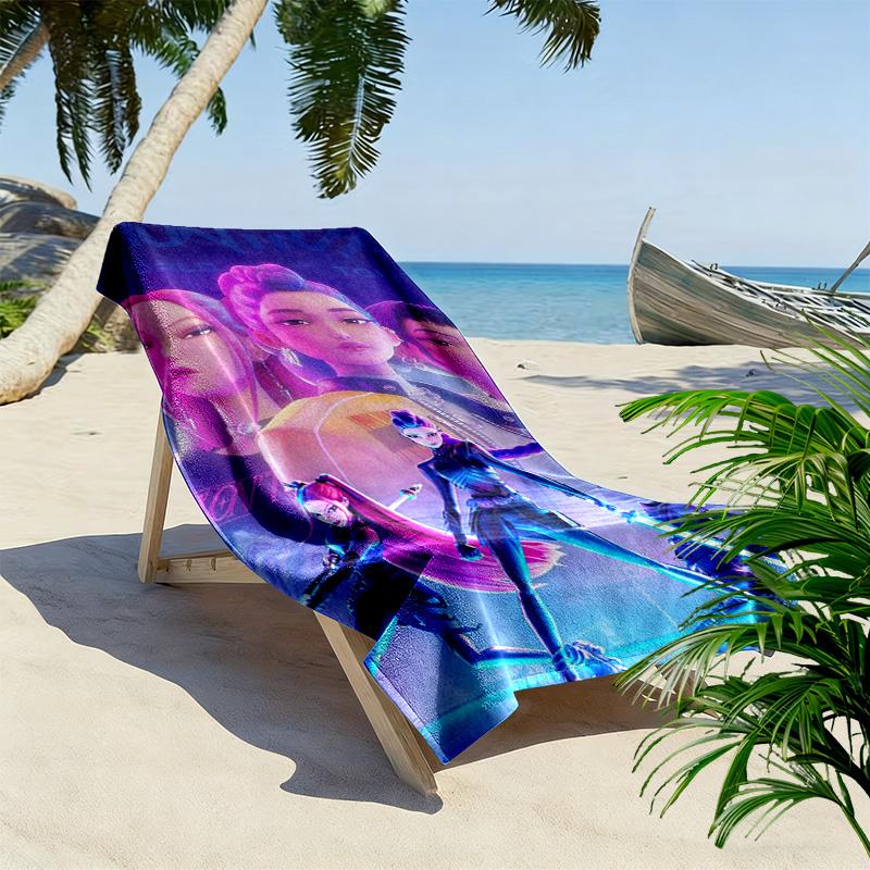 Vibrant World Tour Artistry beach towel Outdoor camping Beach towel for vacation photos quick-drying swim towel Outdoor pool towel
