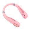 Silent & Portable Bladeless Neck Fan, Rechargeable & Efficient, for Men & Women, Perfect for Hot Weather Activities (Pink)