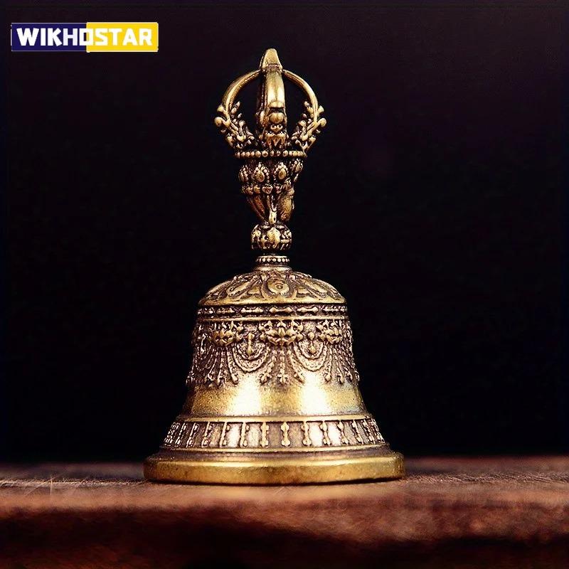 Brass Handicraft Die-casting Drop Bell Key Car Button Wind Bell Tibetan Bronze Bell Creative Gift Home Decoration Accessories