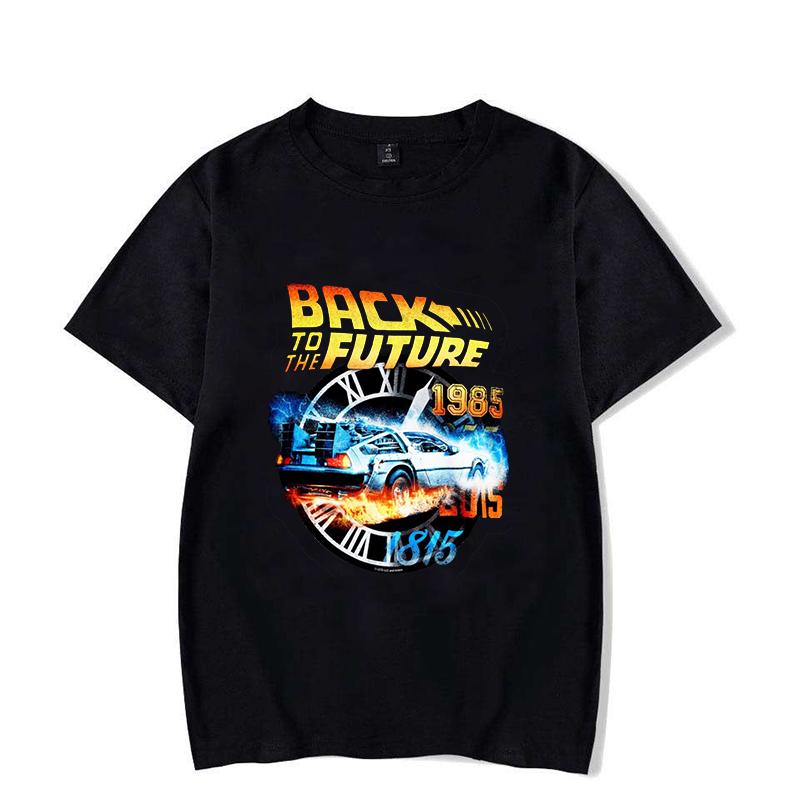 2026 Hot Back To The Future T-Shirt Men Women Fashion Y2k Harajuku T Shirt Summer Cool Short Sleeve Hip Hop Casual Top Loose Tee Retro Streetwear