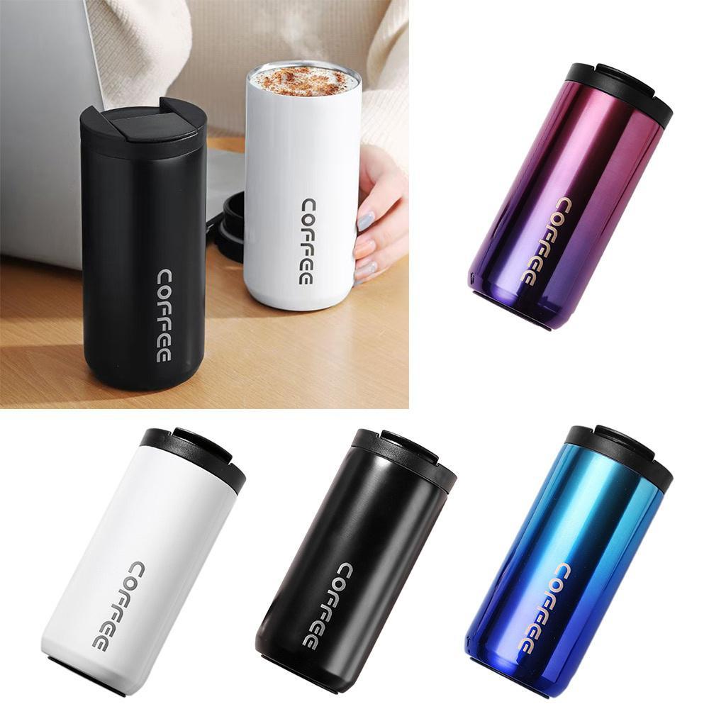 Вакуумная термокружка из нержавеющей стали с изоляцией, кружка для кофейных напитков для офиса, путешествий, кемпинга, защита от разливов Fytrading