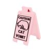 Cat Vomit Sign,Cat Sign Decoration,Cat Decor Funny Gag Gifts,Funny Cat Signs Decor,Best Cat Gifts For Cat Lovers And Cat Decorations