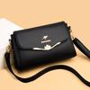 Women's Bag Fashion Crossbody Bag Women's Soft Leather Bag Middle-aged Mother Bag All Match Small Square Bag