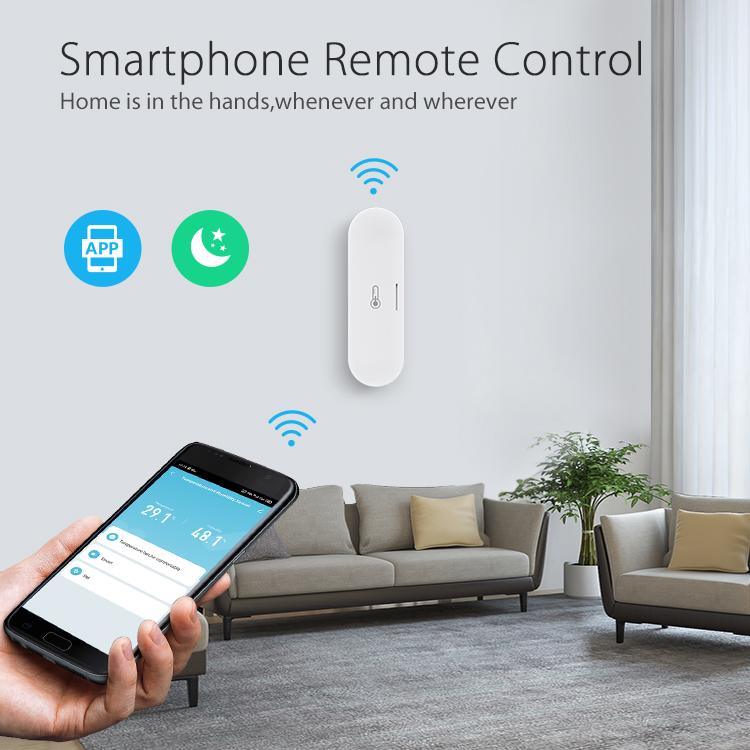 Tuya Zigbee Smart Temperature and Humidity Sensor Micro USB / Battery Powered Home Security Work with Homekit Alexa Google Home