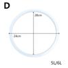 Прозрачное сменное силиконовое кухонное уплотнительное кольцо, скороварка, инструмент для приготовления пищи, прокладка, домашнее давление
