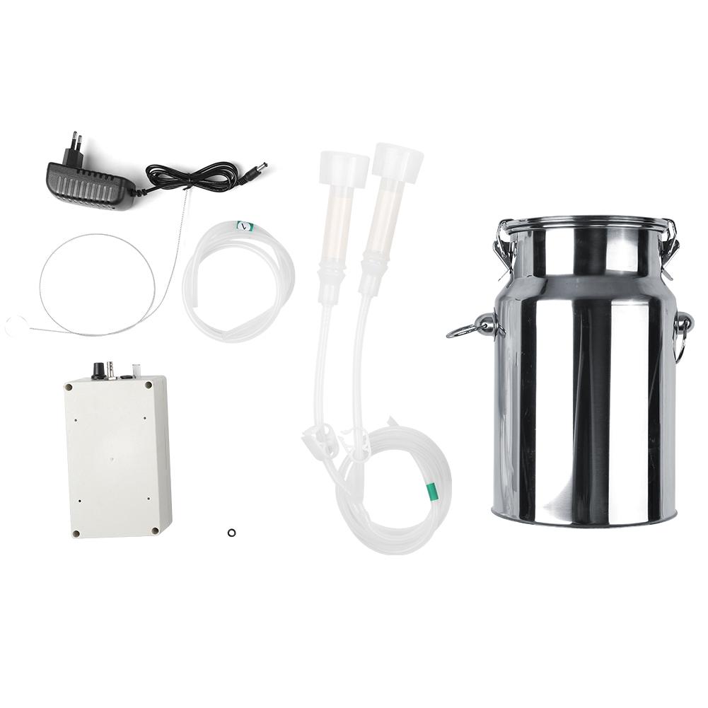 Stainless Steel Portable Mini Household 7L Electric Milking Machine Milker for Goat Sheep