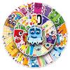 50 обучающих анимационных наклеек Numberblocks для чехлов телефонов и канцелярских принадлежностей