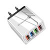 4 USB-адаптера питания, многопортовая USB-зарядная головка 5 В, 3 А, зарядное устройство для мобильного телефона