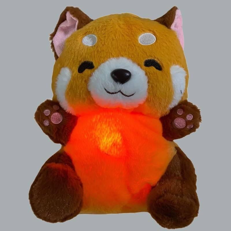 Animal Cute Raccoons Plush Doll With Emit Light And Sound Design For Gift Kids