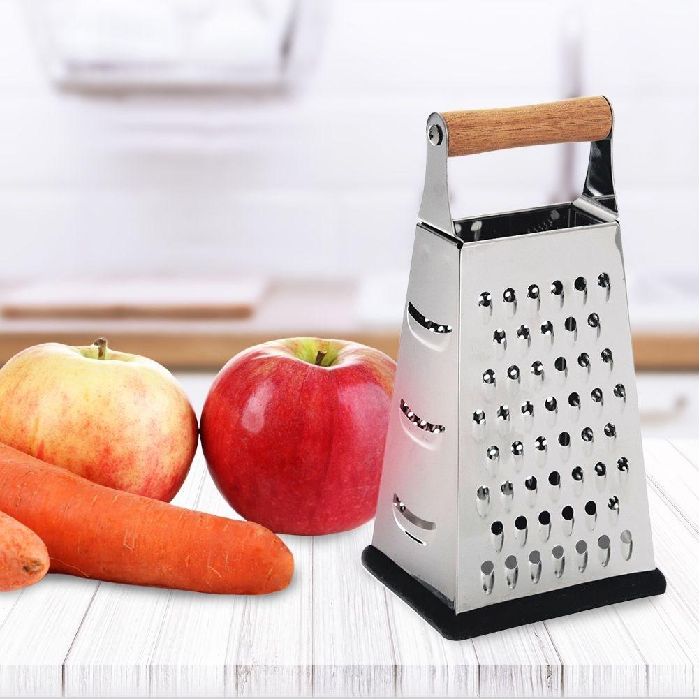 Kitchen grater for vegetables, cheese, potatoes, chocolate, steel, 4-sided, 22 ORION 144807