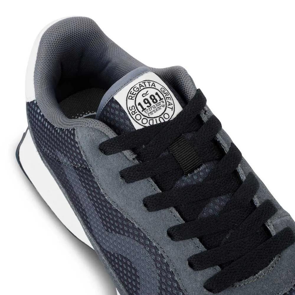Regatta Marine Heritage sneakers breathable lightweight Black/Briar