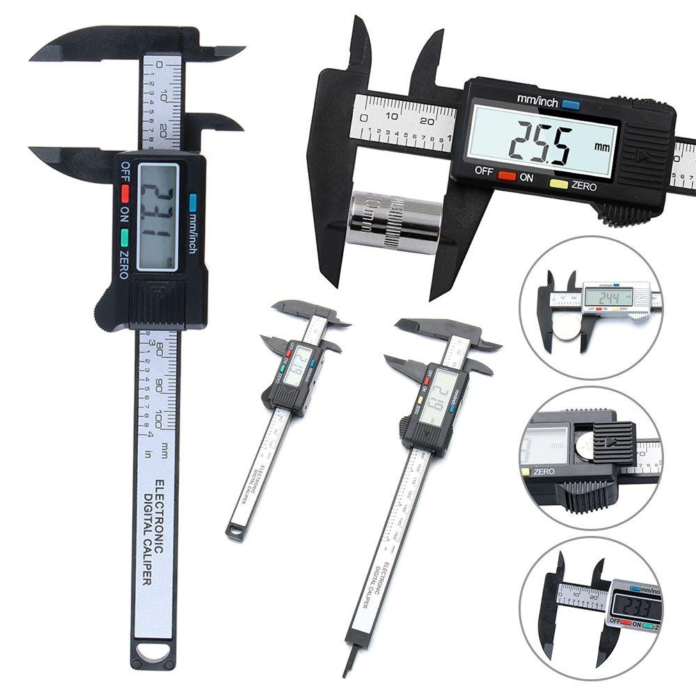 100/150mm Ruler Plastic Electronic Vernier Calipers Messschieber Micrometer LCD Digital
