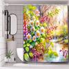 Цветочный узор Занавеска для ванной Занавеска для душа для ванной Водонепроницаемая с 12 крючками Домашний декор Бесплатная доставка