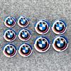 IQJD2 Car Steering Wheel Stickers Motorcycle Body Hub Decorative Sticker For BMW M Power Performance For BMW 50th Auto Car Accessory