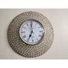 Decorative Crystal Wall Clock Iron Metal Analog Fancy Diamond Beads In Roman Number Stylish Designer Items Luxury Home Living Room Best Gift