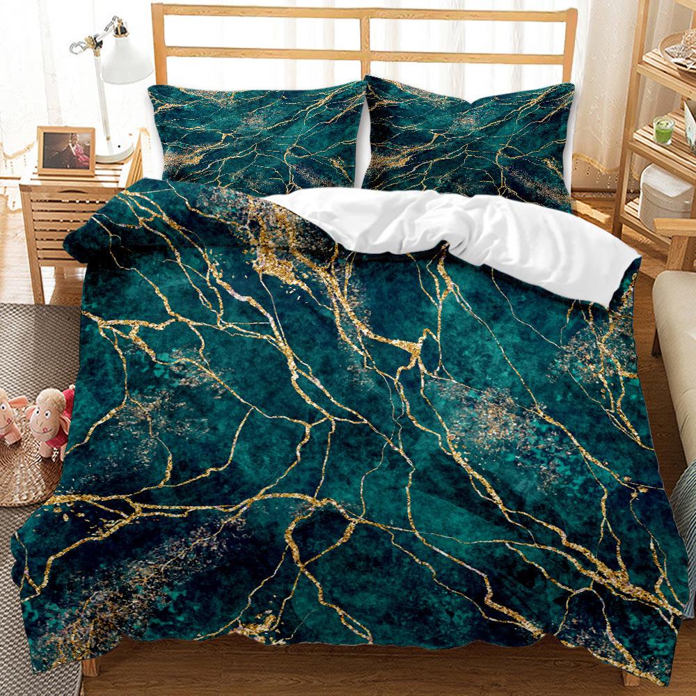 Art Pattern Bed Three-Piece Quilt Cover Wish Tide Quilt Cover