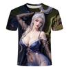 Summer Anime 3D Short Sleeved Round Neck Printed Cool Fashion Men's and Women's Casual Plus Size T-shirt