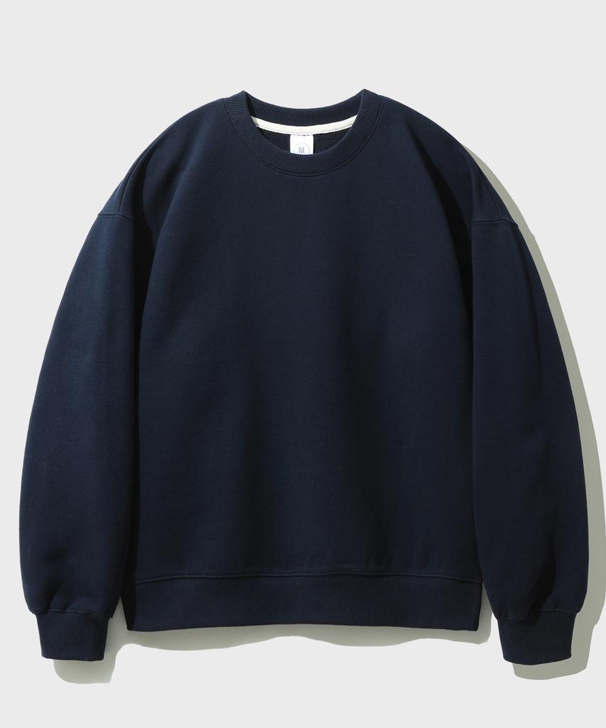 Свитшот JEMUT Oversized из 100% хлопка, 9 видов, темно-синий, Kjmt2463