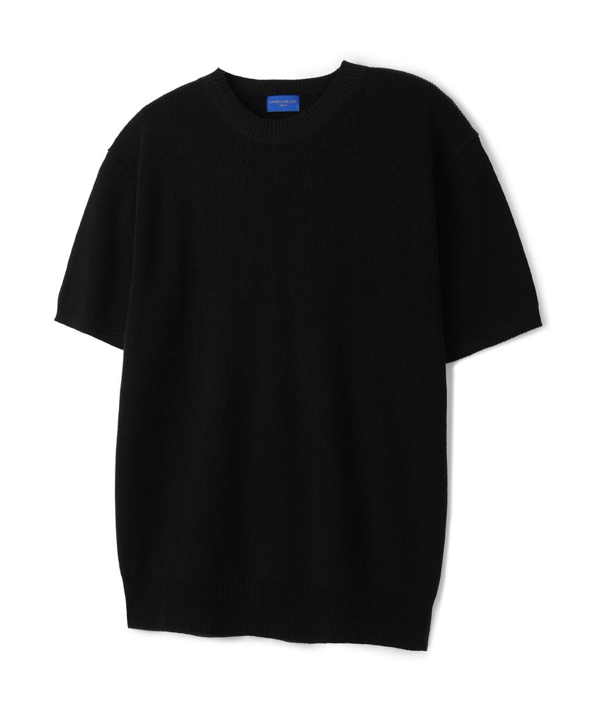 ALVINCLO [Deluxe] Hazzi Round Short Sleeve Knit Dlx1516 (4 Colors)