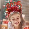 Cosplay Hair Hoop Glitter 2025 Number Decor New Year Headband High Elastic Design Hair Band Christmas Party Decoration