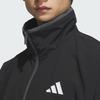 Adidas Woven Logo Color Block Sports Casual Long Sleeve Jacket Men Jackets Black KC3920