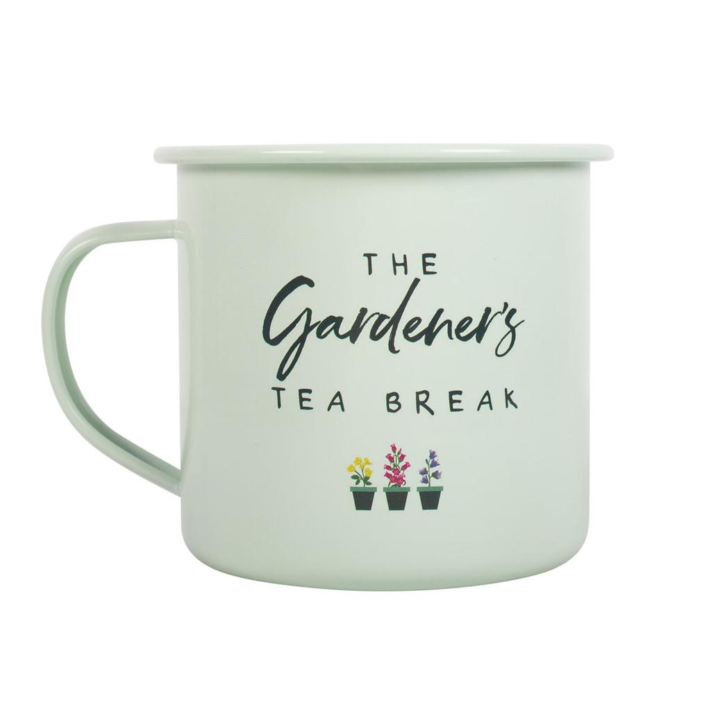 Something Different The Gardener's Tea Break Enamel Mug
