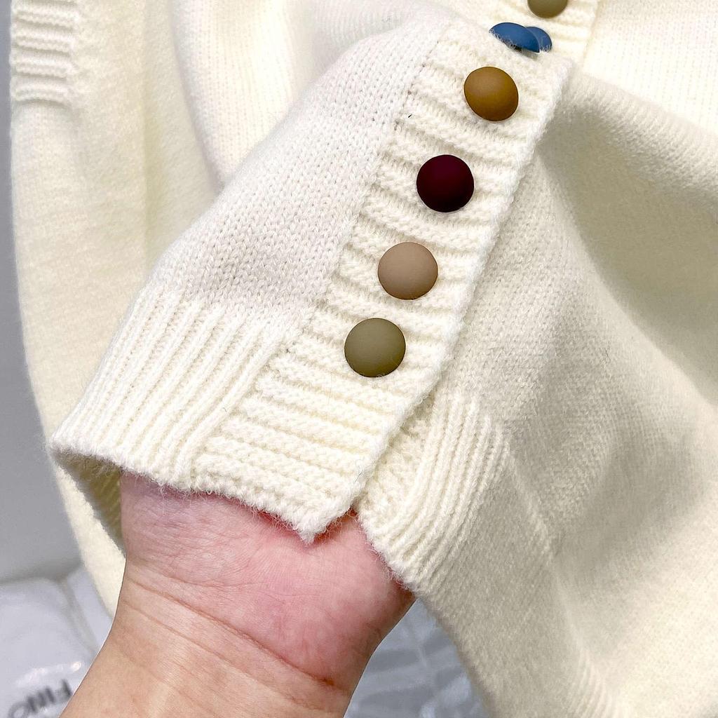 Корейский стиль Радужный ангорский вязаный кардиган жилет для женщин - весна 2025