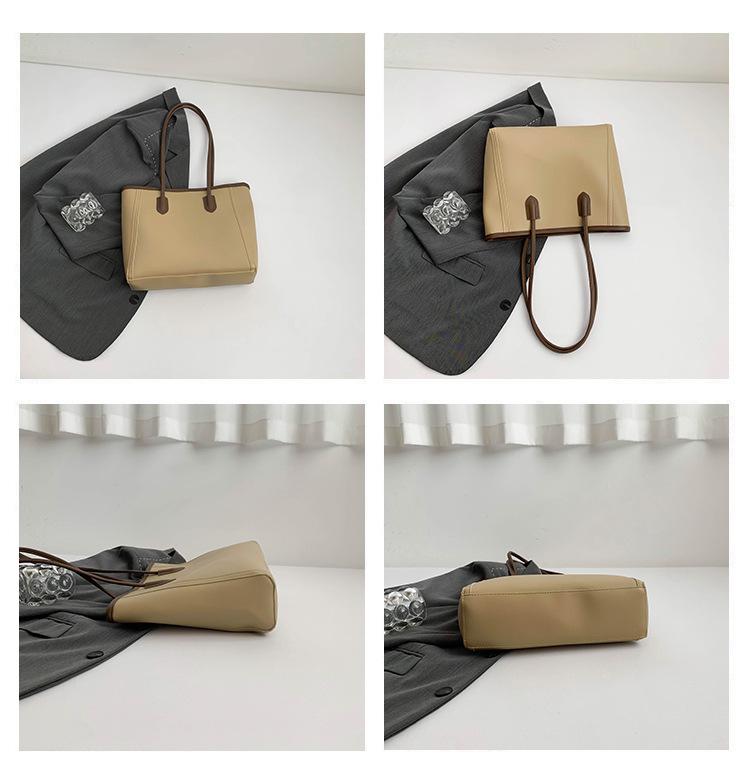 2024 Retro Large Capacity Women's Tote: Stylish Korean-Style, Trendy Autumn/Winter Single Shoulder Commuter Bag