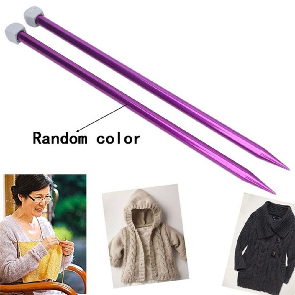 2 шт./набор длинных односторонних шарфов плетение инструмент алюминиевые прямые булавки спицы