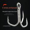 10 шт. Крючки для приманки Тройные Джиговые Крючки с Бородкой новые рыболовные Тройной крючок-якорь Прочные