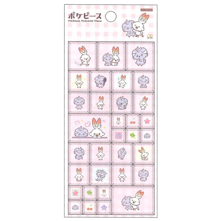 Stationery Goods Tile Plump Meowspur S8814325 Sun-Star Pokémon Stickers, & Scorbunny,