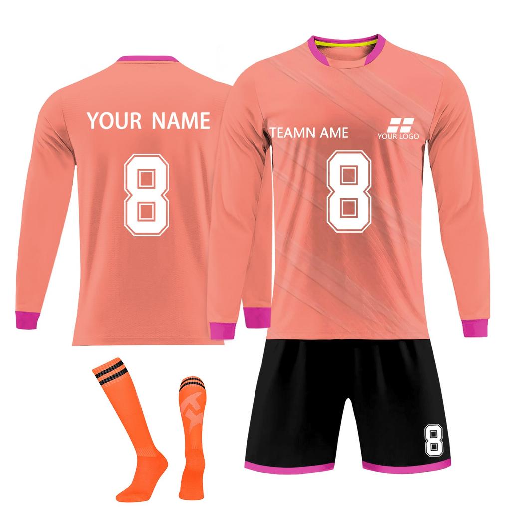 Personalised Shirts Kit Mens Girls With Name Number Custom Football Jerseys For Boys Training Suit