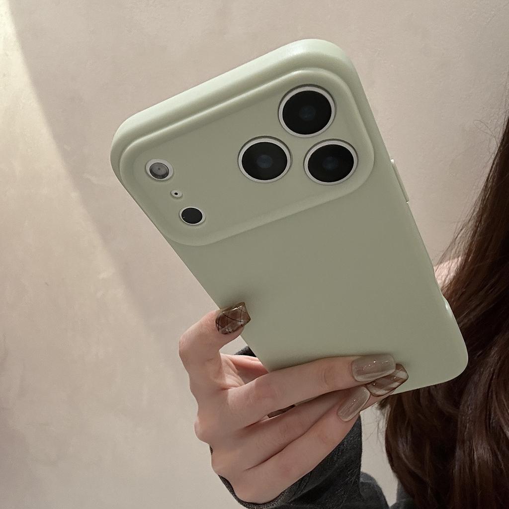 Силиконовый противоударный чехол для телефона для Iphone 17 Air 16 Pro Max 15 Plus 14 Pro 13 12 11 Защита объектива камеры Минималистичный Полностью закрывающийся Матовый чехол