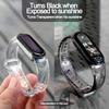 Ремешок для Xiaomi Mi Band 6 5 4 3 Браслет со сменой цвета для Mi Band5 ТПУ Анти-пот Браслет на запястье для Miband Замена ремешка Ремешки для часов 8 9 10 Браслет