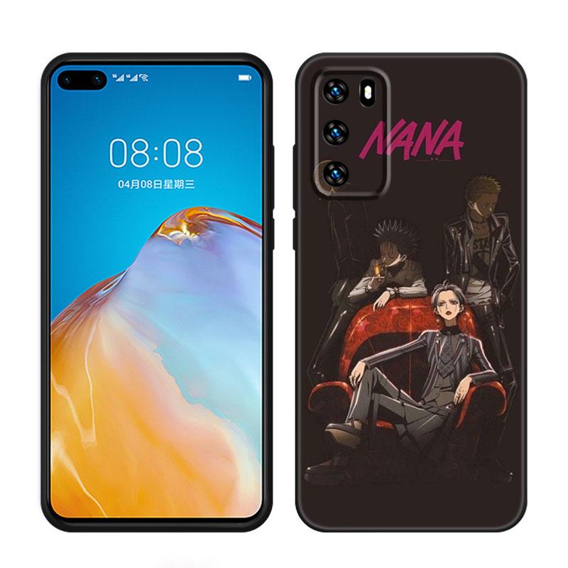 NaNa Osaki аниме черный силиконовый чехол для телефона Huawei P10 P20 P30 P40 Lite P50 P60 Art P50E P Smart Z 2018 2020 2021 Pro 2019